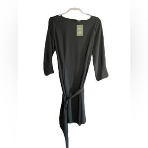 NWT H&M DRESS WOMEN SIZE LARGE DARK GREEN NEW WITH TAGS